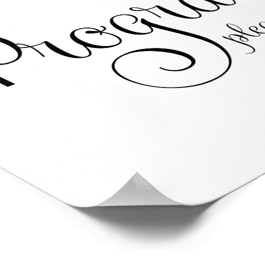 Onderteken voor Weddenprogramma Poster (Hoek)