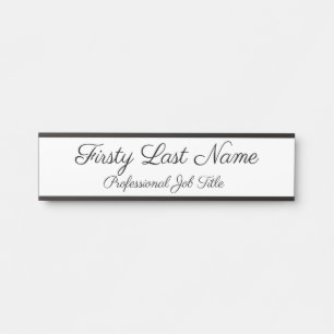 Onderteken voor zakelijke deur: elegant eenvoudig deurbordje
