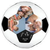 Ondertekend 3 Foto Collage Black en White Voetbal (Gedraaid)