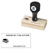 Ondertekend door Auteur Bookplate voor Novel Write Rubberstempel (Gestempeld)
