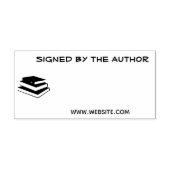 Ondertekend door Auteur Bookplate voor Novel Write Rubberstempel (Afrduk)
