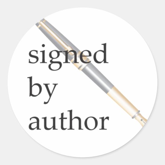 Ondertekend door Auteur stickers (Voorkant)