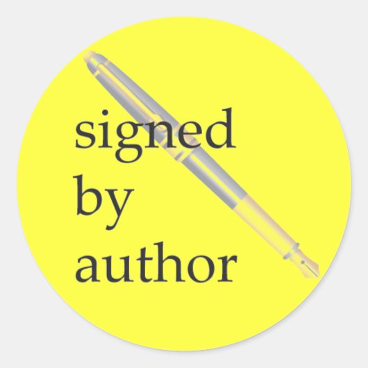 Ondertekend door Auteur stickers -  (Voorkant)
