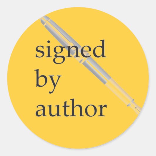 Ondertekend door Auteur stickers (Voorkant)