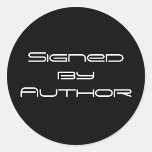 Ondertekend door auteur Stickers