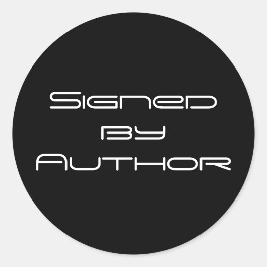 Ondertekend door Auteur Stickers (Voorkant)