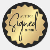 Ondertekend door Author Edition Boek Lancering Bla Ronde Sticker (Voorkant)
