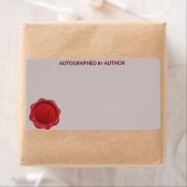 Ondertekend door Author Wax Seal A Etiket (Insitu)