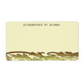 Ondertekend door Author Yellow Etiket (Voorkant)