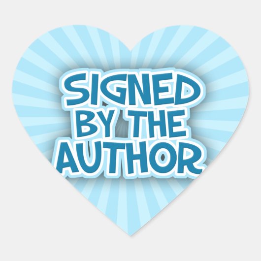 Ondertekend door de auteur Blue Stickers (Voorkant)