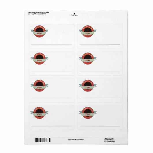 Ondertekend door de Auteur Bookplate, Etiket (Full Sheet)