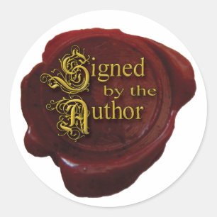 Ondertekend door de auteur sticker