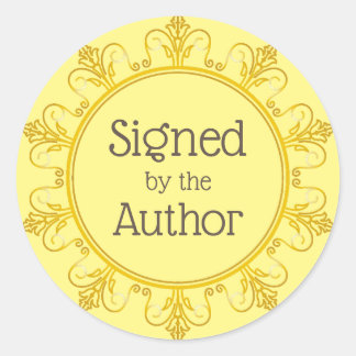 Ondertekend door de auteur sticker