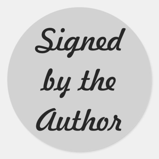 Ondertekend door de auteur sticker (Voorkant)