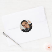 Ondertekend door het Auteur Fotoboek Ronde Sticker (Envelop)