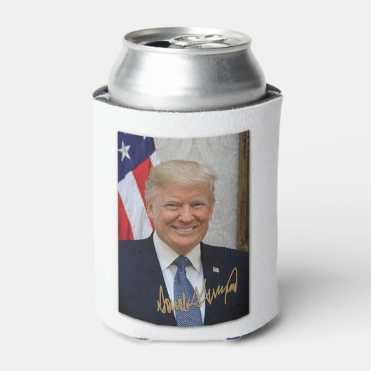 ONDERTEKEND DOOR PRESIDENT TRUMP.... BLIKJESKOELER (Blikje Voorkant)