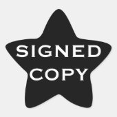 ONDERTEKEND EXEMPLAAR Boek Sticker Star Shaped (Voorkant)