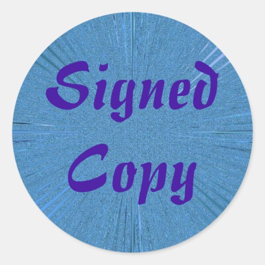 Ondertekend Exemplaar - Ronde Stickers (#1) (Voorkant)