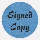 Ondertekend Exemplaar - Ronde Stickers (#1) (Voorkant)