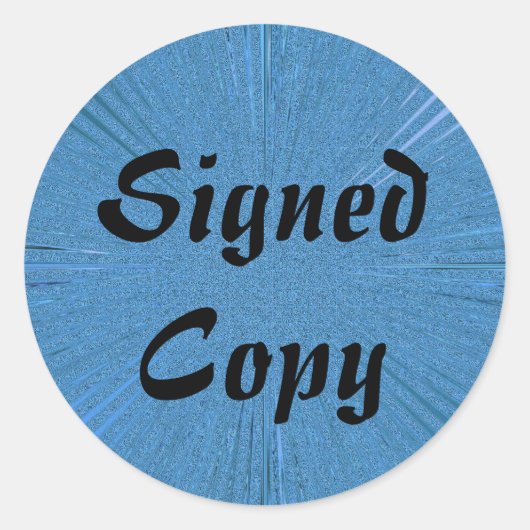 Ondertekend Exemplaar - Ronde Stickers (#1) (Voorkant)