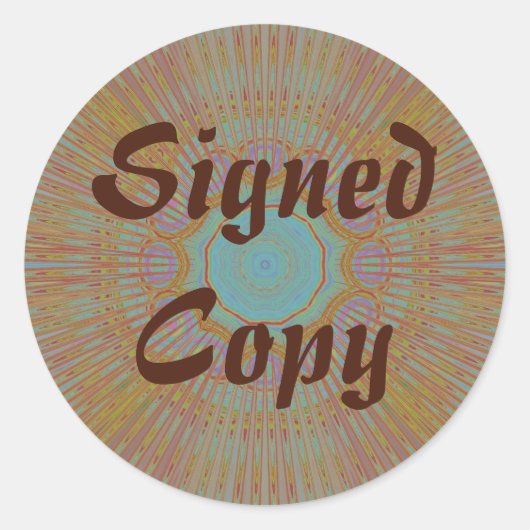Ondertekend Exemplaar - Ronde Stickers (#12) (Voorkant)