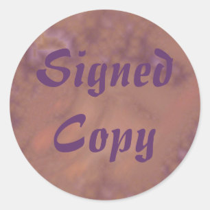 Ondertekend Exemplaar - Ronde Stickers (#15)