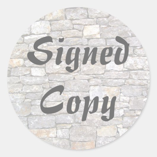 Ondertekend Exemplaar - Ronde Stickers (#16) (Voorkant)