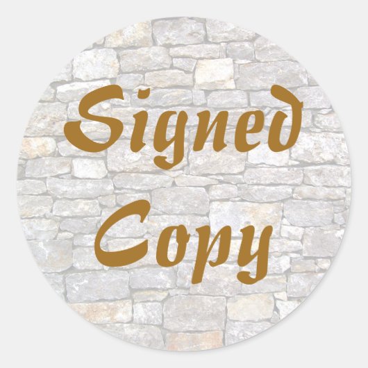 Ondertekend Exemplaar - Ronde Stickers (#17) (Voorkant)