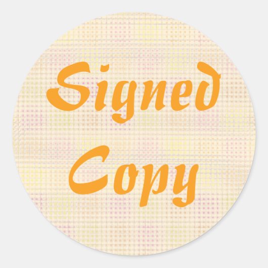 Ondertekend Exemplaar - Ronde Stickers (#20) (Voorkant)