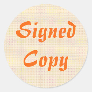 Ondertekend Exemplaar - Ronde Stickers (#21)