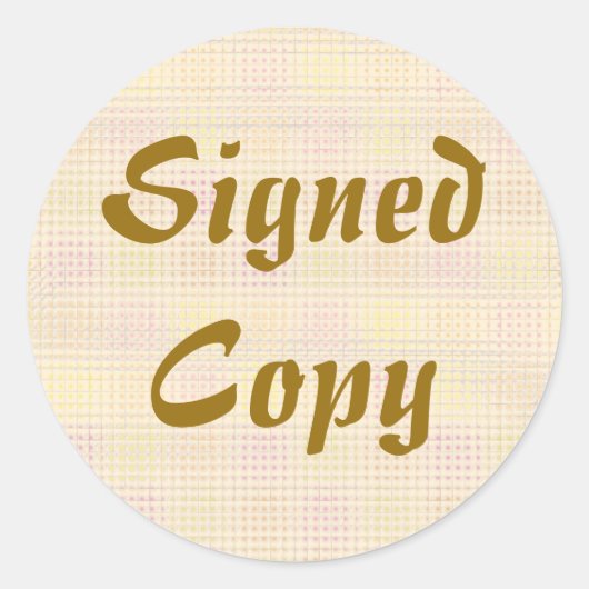 Ondertekend Exemplaar - Ronde Stickers (#22) (Voorkant)