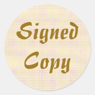 Ondertekend Exemplaar - Ronde Stickers (#22)