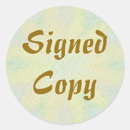 Ondertekend Exemplaar - Ronde Stickers (#23) (Voorkant)
