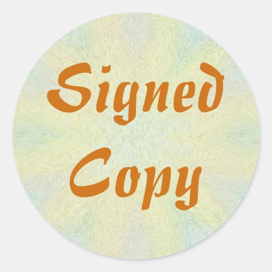 Ondertekend Exemplaar - Ronde Stickers (#25) (Voorkant)