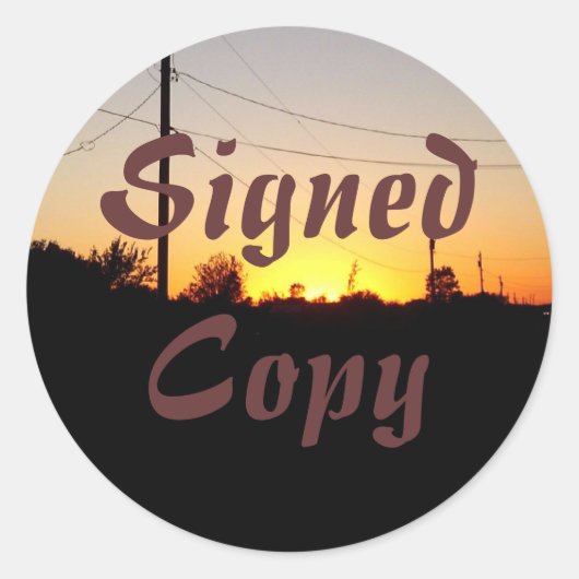 Ondertekend Exemplaar - Ronde Stickers (#29) (Voorkant)