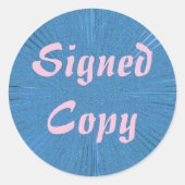 Ondertekend Exemplaar - Ronde Stickers (#3) (Voorkant)