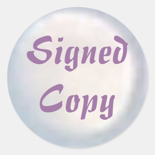 Ondertekend Exemplaar - Ronde Stickers (#33) (Voorkant)