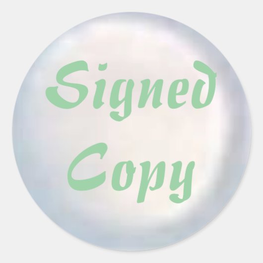 Ondertekend Exemplaar - Ronde Stickers (#34) (Voorkant)