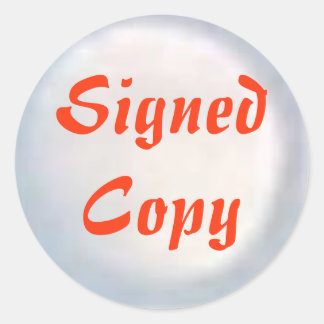 Ondertekend Exemplaar - Ronde Stickers (#36)