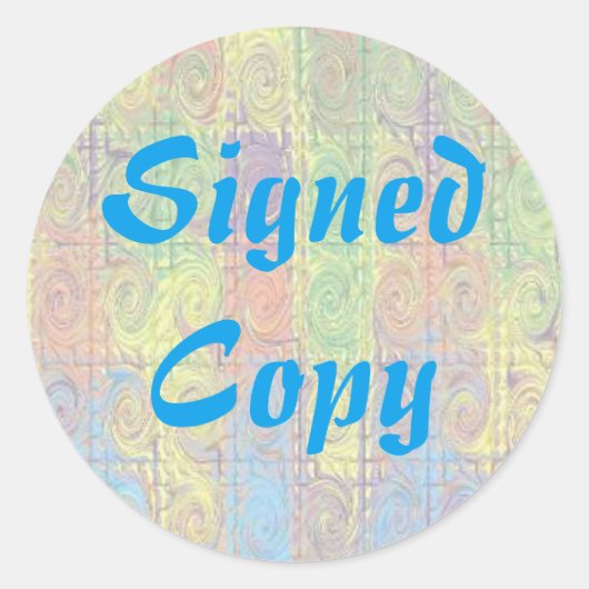 Ondertekend Exemplaar - Ronde Stickers (#39) (Voorkant)