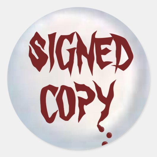 Ondertekend Exemplaar - Ronde Stickers (#45) (Voorkant)