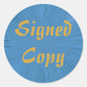 Ondertekend Exemplaar - Ronde Stickers (#5)