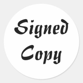 Ondertekend Exemplaar - Ronde Stickers (#52)