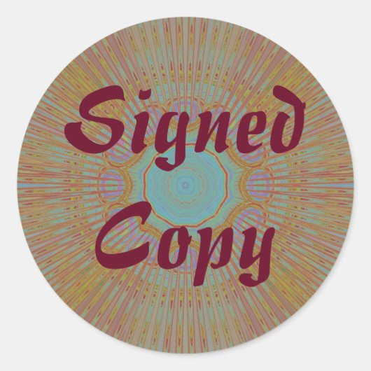 Ondertekend Exemplaar - Ronde Stickers (#57) (Voorkant)