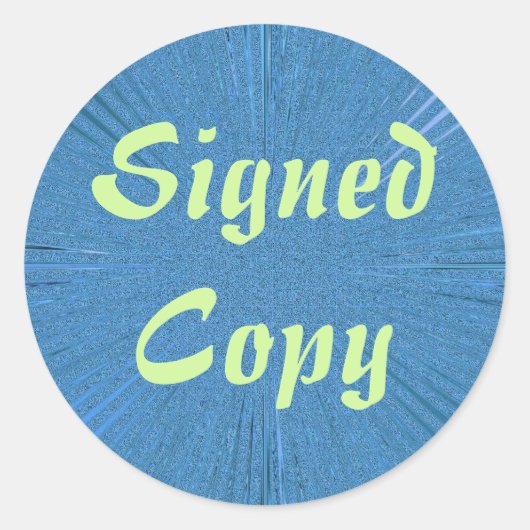 Ondertekend Exemplaar - Ronde Stickers (#6) (Voorkant)