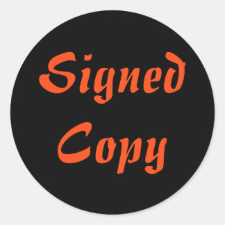 Ondertekend Exemplaar - Ronde Stickers (#60)