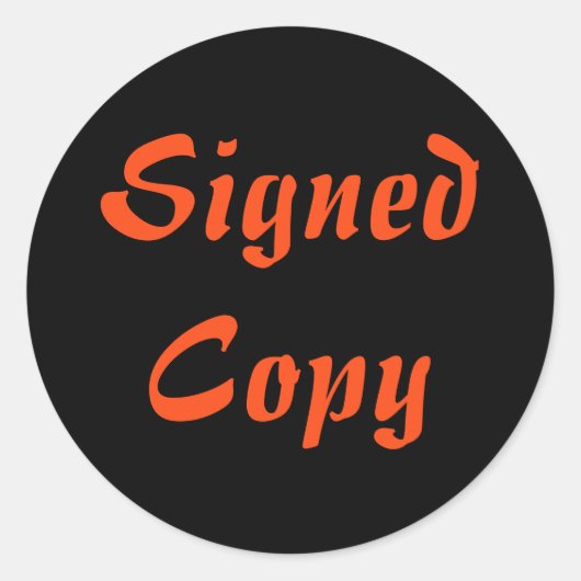 Ondertekend Exemplaar - Ronde Stickers (#60) (Voorkant)