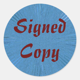 Ondertekend Exemplaar - Ronde Stickers (#7)