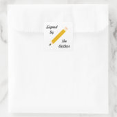 Ondertekend Exemplaar - Vierkante Stickers (#28) (Tas)