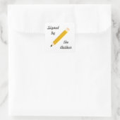 Ondertekend Exemplaar - Vierkante Stickers (#54) (Tas)
